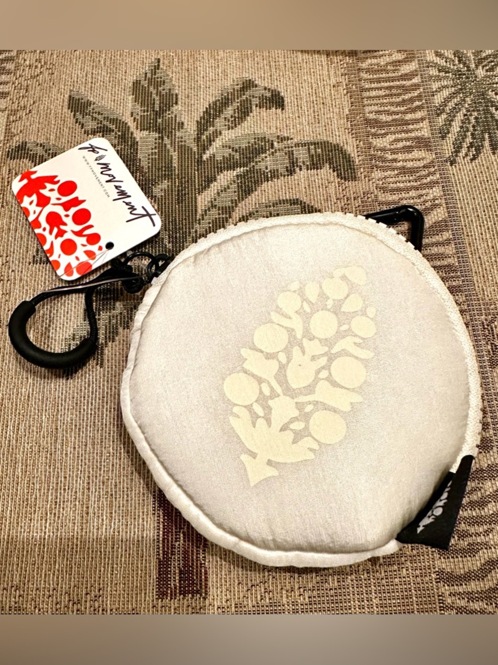 FP Movement Ivory Mini Coin Purse Keychain Pouch NWT